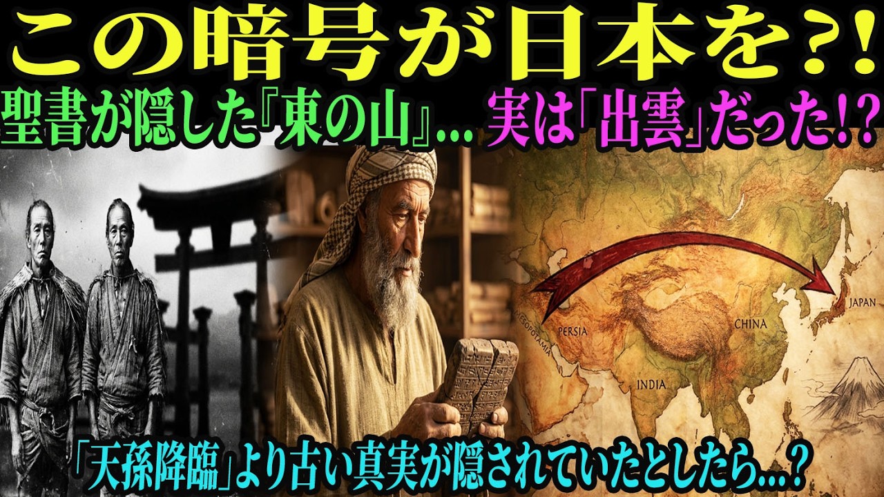 【海外の反応】聖書が予言した「東の山」…古代イスラエルの禁断文書が出雲『銅鐸』の謎と日本人の正体を暴く！？