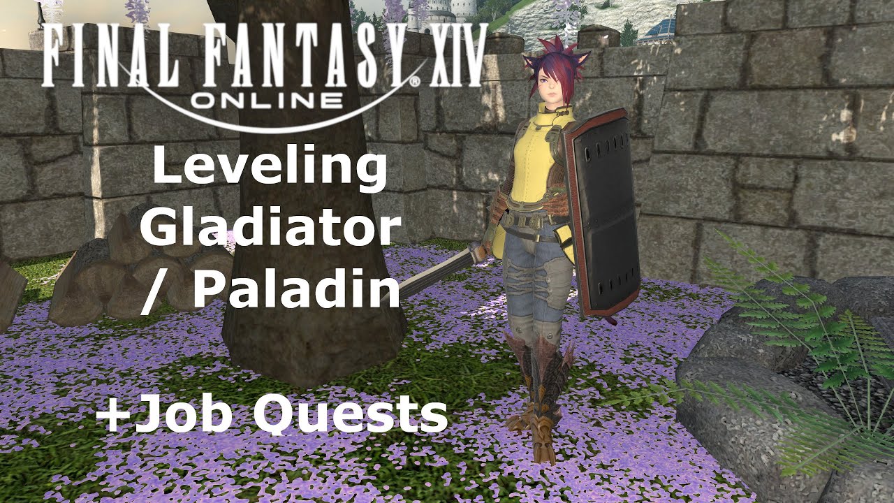 [ FFXIV ] Leveling up Gladiator/Paladin and completing Class/Job Quests