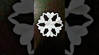 🌟 DIY Paper Craft Magic: Easy & Fun Handmade Creation! ✂️🎨 #diy #shorts #rangoli #papercrafts #craft