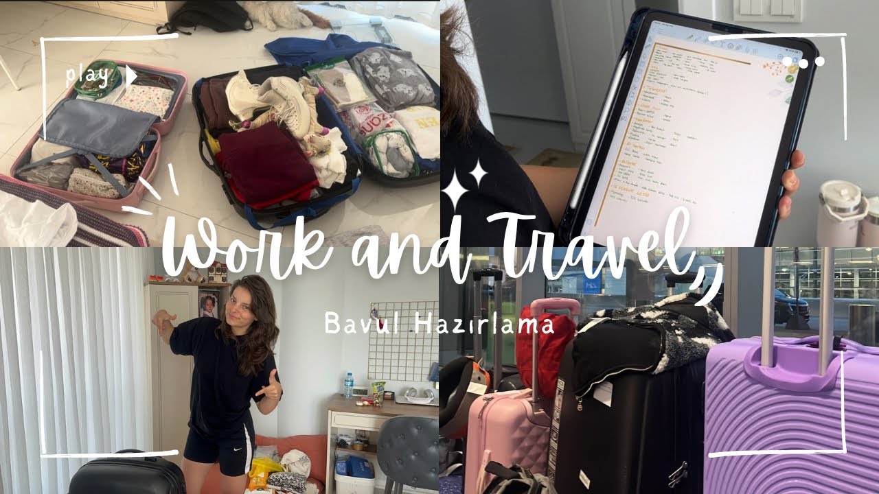 4 Ay Amerika’da Yaşayacağım! Work and Travel Bavulumda Neler Var? WAT Hazırlık Vlogu ✈️🇺🇸