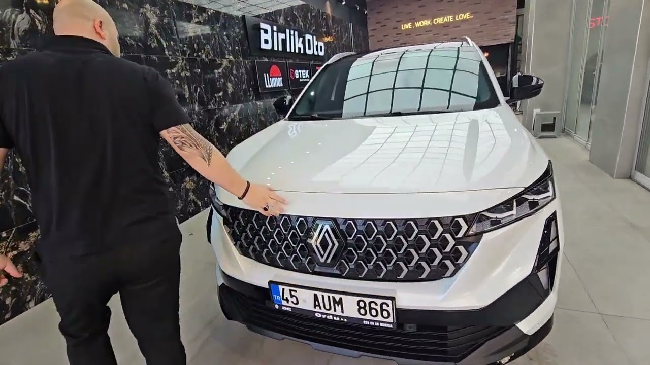 0 km Renault Austral Stek Boya Koruma Filmi Tech Crystal Seramik Kaplama LLumar Cam Filmi
