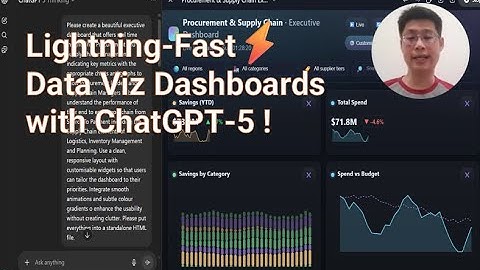 Lightning-Fast ⚡Data Viz Dashboards with ChatGPT-5 !