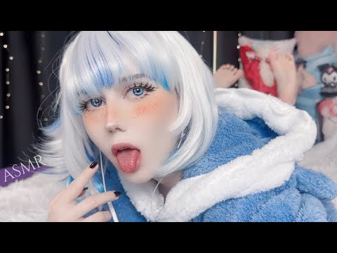 ASMR Spit Painting & mouth sounds 💦