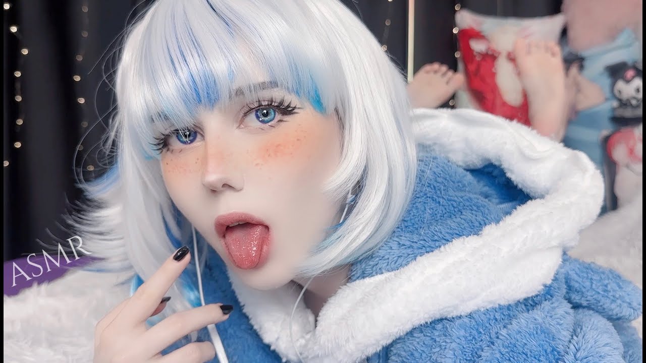 ASMR Spit Painting & mouth sounds 💦