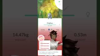 Finally Got ✨💯💯 Hundo Frigibax in Pokemon Go