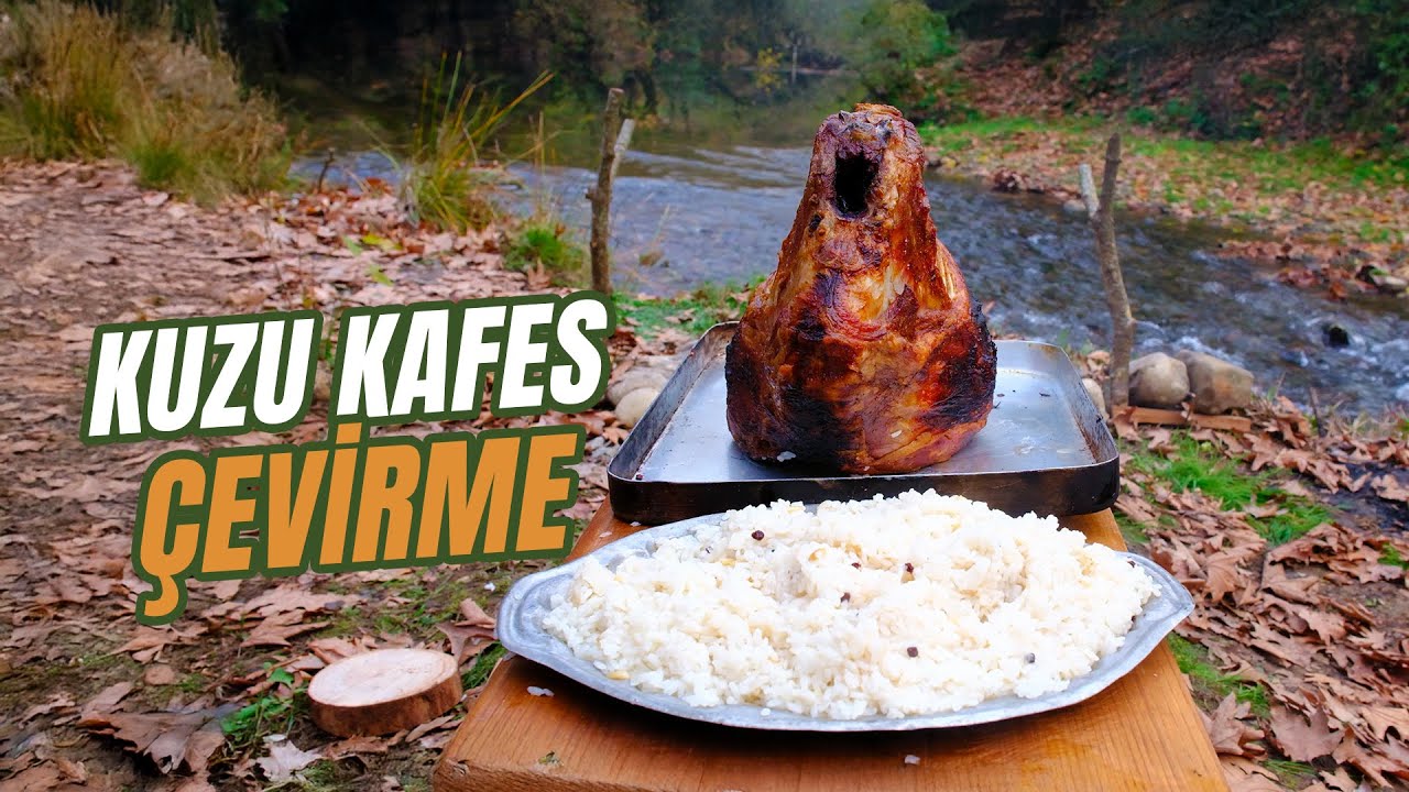 Kuzu Kafes Çevirme & Tütsülü Pilav | Rotating Lamb Rack & Smoked Rice 🔥🐑🍚