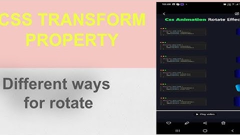 css transform rotate effect | css tips and tricks #csstips #csstricks #frontend #interview