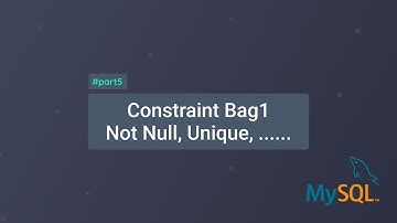 Belajar MySQL Dasar - 5 Not Null, Primary key dan Unique pada Mysql (Constraint 1)