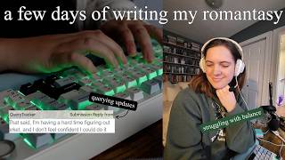 days in my life as a writer (query updates, balancing a 9-5) ROUGH DRAFT WRITING CHALLENGE VLOG