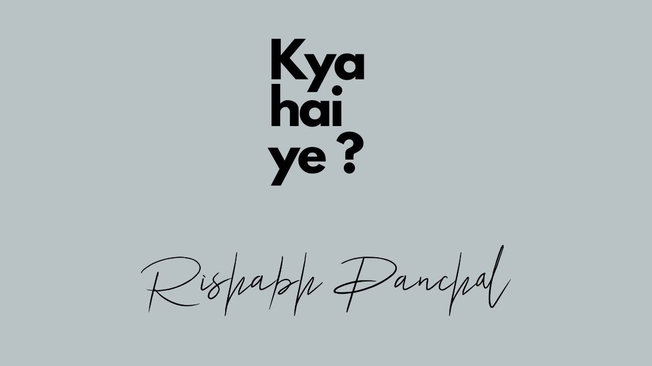 Rishabh Panchal Kya hai ye ? (Prod. SWAK) YouTube