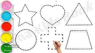 Shapes drawing for kids,Learn 2d shapes,colors for toddlers|Preschool Learning,Educational video,328