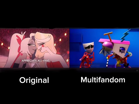 Original vs Multifandom Hazbin Hotel “Easy”