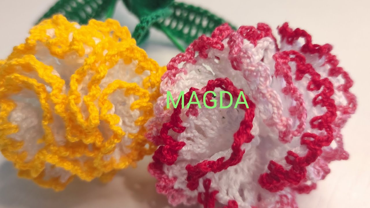 Garofita crosetata❤Gata în cateva minute❤