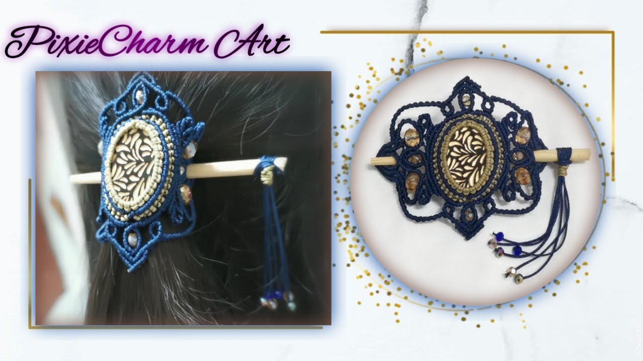 Viking Macrame Hairclip | Easy & Simple #1