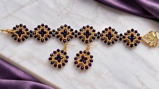 Easy & Elegant Beaded Bracelet + Earrings Set | Beginner Friendly Tutorial