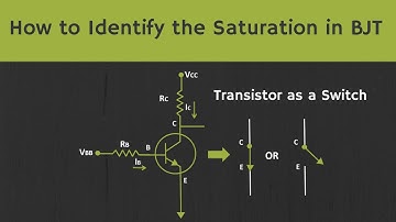How to identify the Saturation in BJT? What is Hard Saturation? Transistor as a Switch Explained