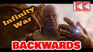 Marvel Studios Avengers. Infinity War Official Trailer 2018. Video Backwards