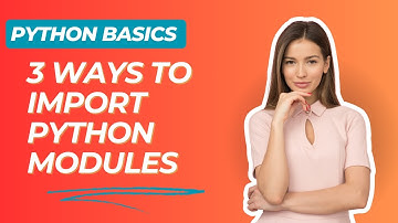 Python Basics 5: Three Ways to Import Python Modules (Packages) #python #packages #datascience