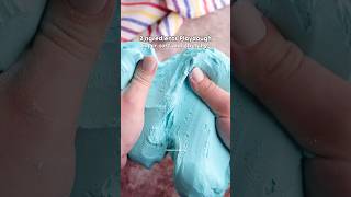 Two Ingredients Playdough - super soft and stretchy 🩵 recipe 👇🏼 #playdough ough