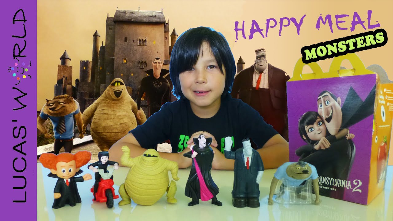 all new mcdonald s happy meal hotel transylvania 2 figures toys review lucas world