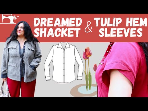 DREAMED "Shacket" & TULIPS on Sleeves! Aria shirts (Love Notions). Fall mini capsule.