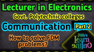 Lecturer in Electronics | Communication Engg | Part 2
