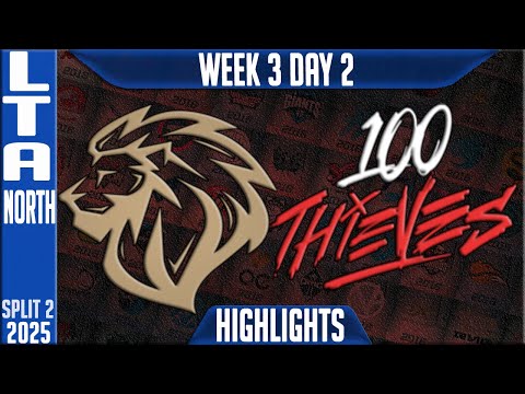 LYON vs 100 Highlights | LCS W3D2 Split 2 2025 LTA North | LYON vs 100 Thieves