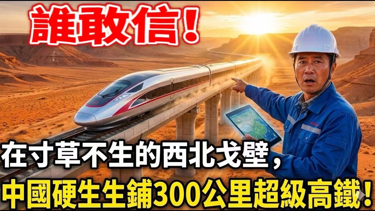 中國太狠了！3000 公里戈壁灘，從前熬 30 小時，現在 8 小時從北京飆到烏魯木齊！