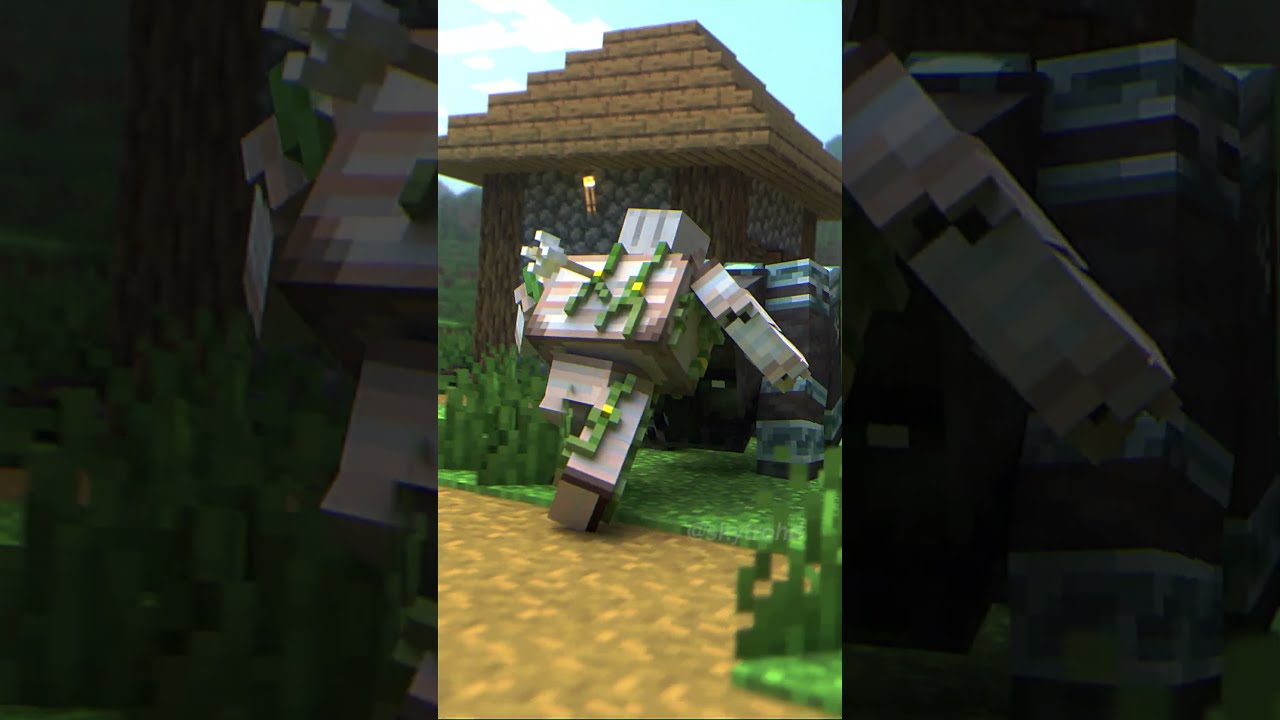 Gus Protects His Village Part 1 Minecraft Aesthetic Minecraftnostalgia Blender Animation