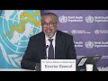 Media briefing on global health issues with Dr Tedros