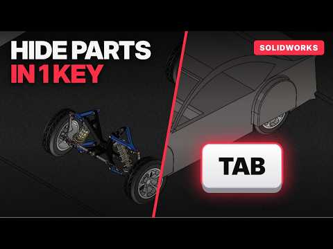 How to Hide Components in SOLIDWORKS Instantly (TAB Shortcut)