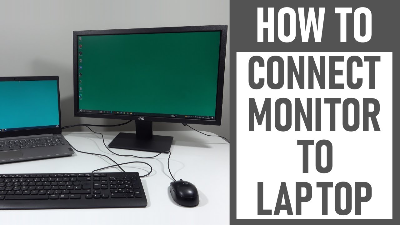 Tryk ned system Tag væk How To Connect A Second Monitor To Your Laptop | Using HDMI Cable | STEP BY  STEP TUTORIAL - YouTube