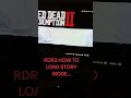 Rdr2 How to load story mode