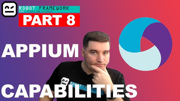 Robot Framework And Appium - Appium server capabilities and parallel executions