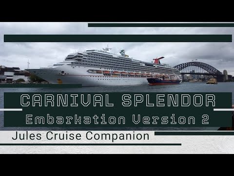 Carnival Splendor Unsantized Embarkation Day @julescruisecompanion Video Thumbnail