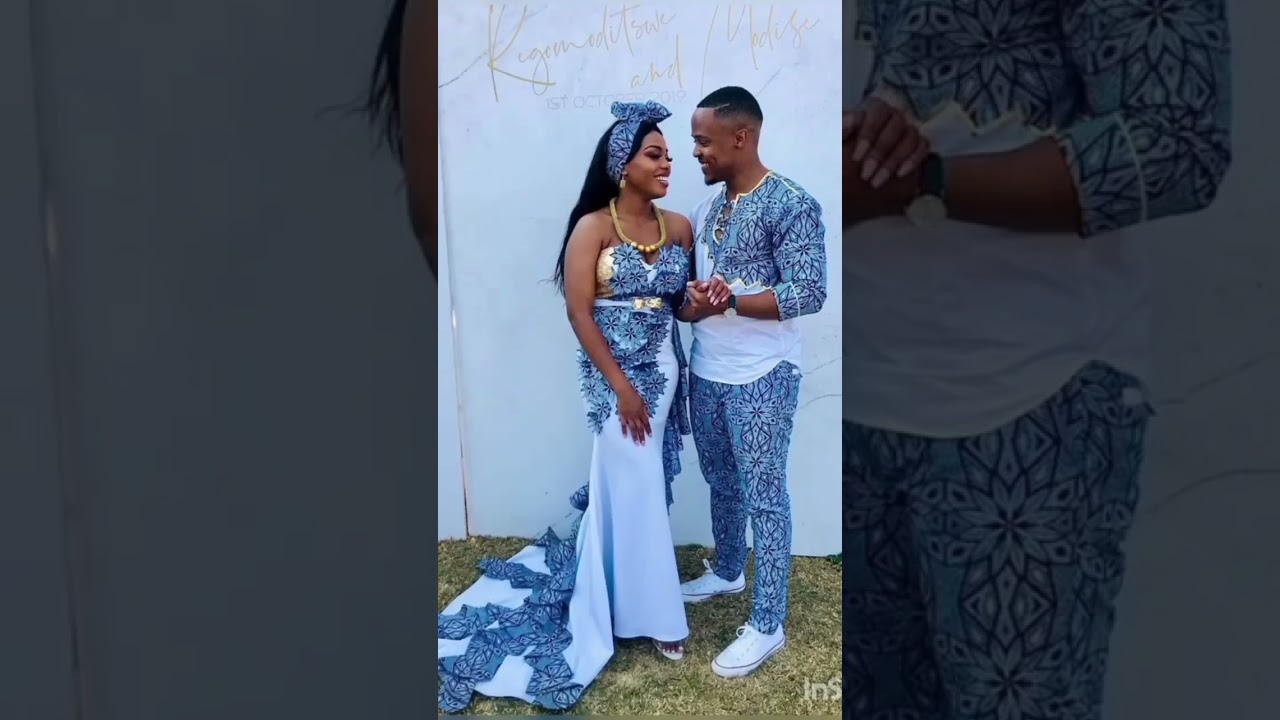 Ankara wedding dress part A