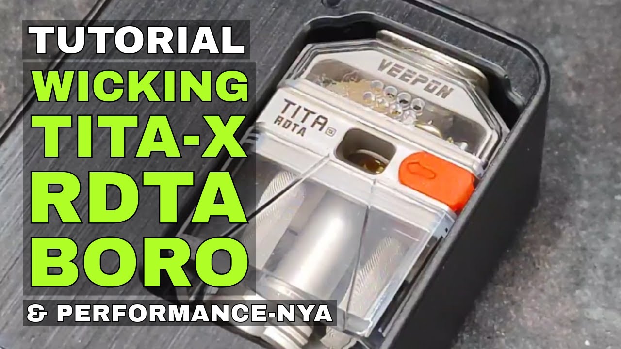 TUTORIAL WICKING TITAX RDTA BORO YouTube