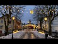 Sweden Small Town Walk: Trosa. Romantic and picturesque. Ambient sound and some guiding captions