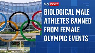 Transgender women athletes banned from female Olympic events