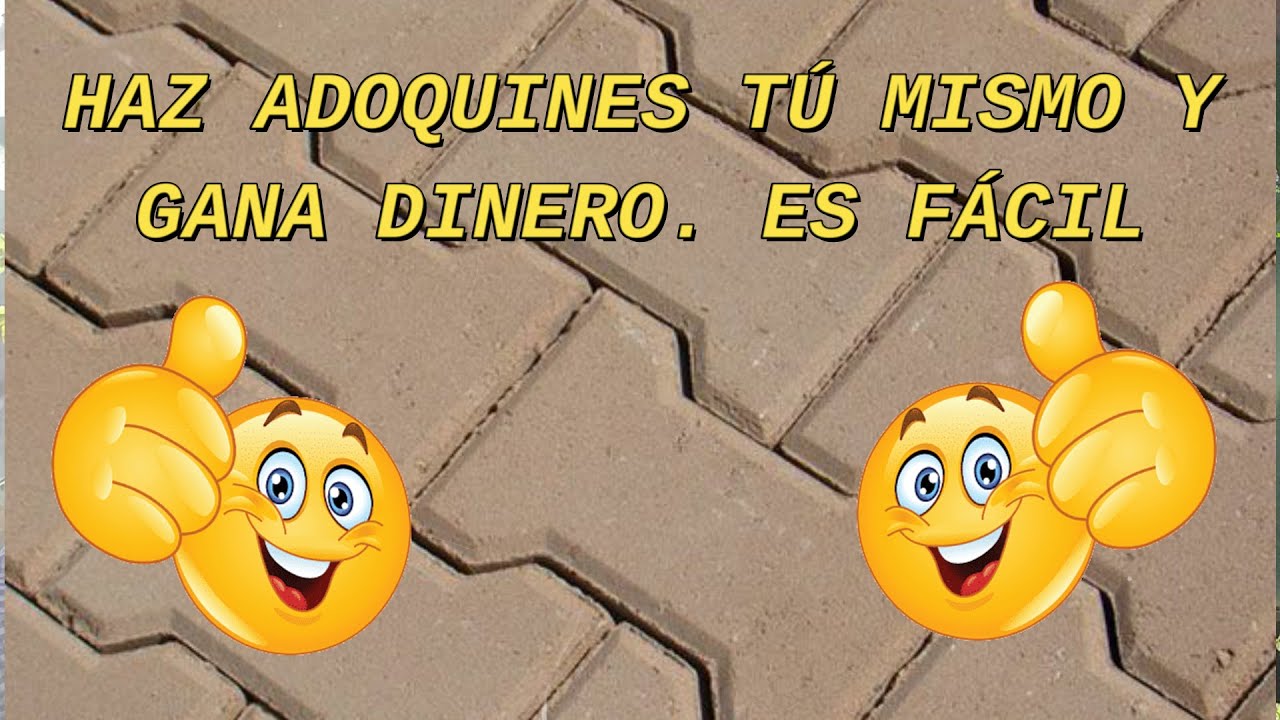 HAZLO TÚ MISMO. ADOQUINES INTERTRABADOS. PAVERS PARA PATIO