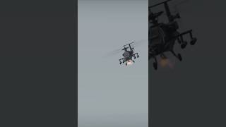 AH64 Apache fires Hydra rockets at Ka52 🎯🚁 #apache #ka52 #rocket #sim #air #viral #combat #strike