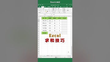 Excel tutorial Excel教程：万能的Atl键，两种求和方法，你学会了吗？！Excel教學excel函數excel技巧Excel演示教学. #Shorts