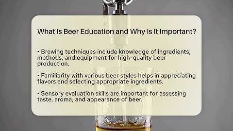 What Is Beer Education and Why Is It Important? | The Pint Guy