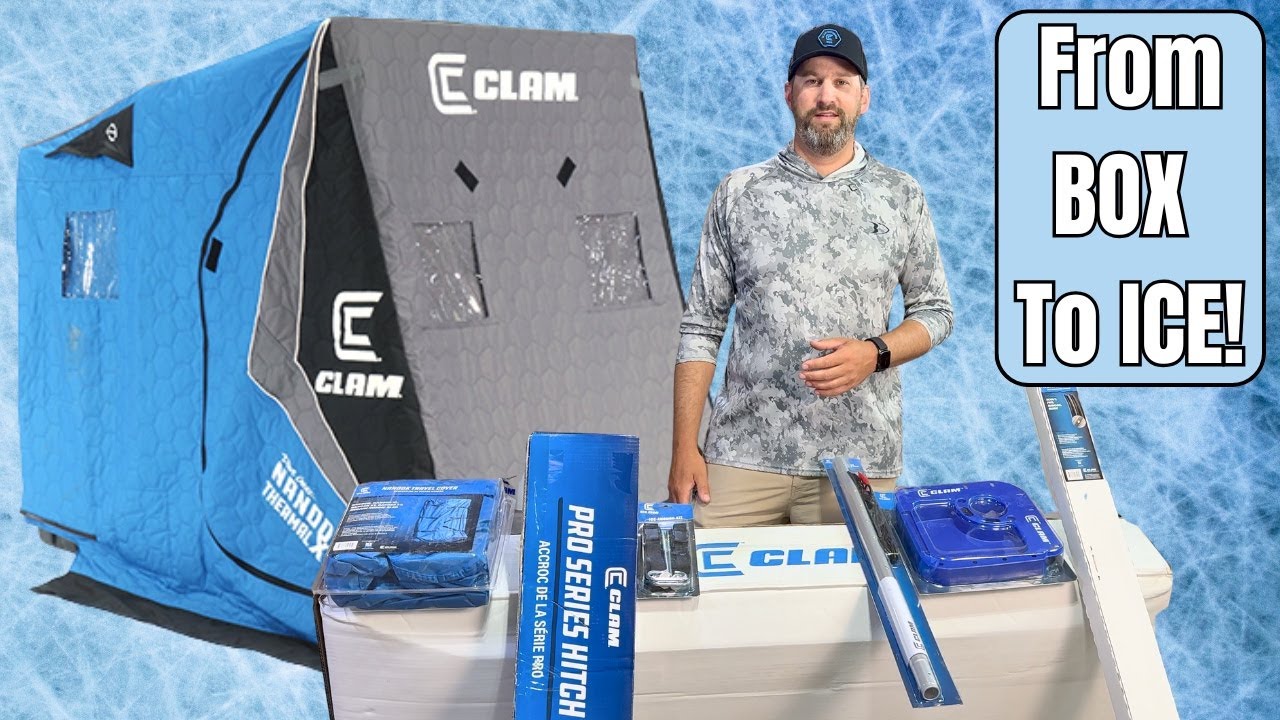 Как собрать переворачивающийся ледяной домик Clam Nanook XT (включая 5 необходимых дополнений!)