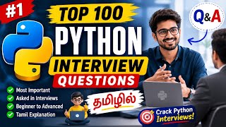#1 | Top 100 Python Interview Questions You Must Prepare In 2019 in Tamil