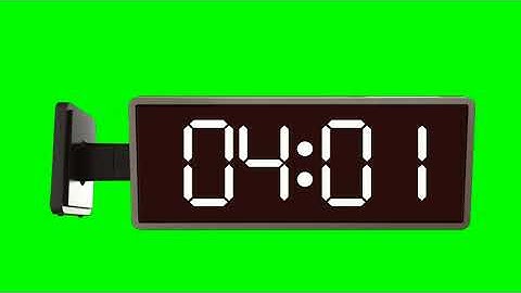Green Screen Digital Clock I 24 Hours I Part 6 I NO COPYRIGHT I Free Download #greenscreen