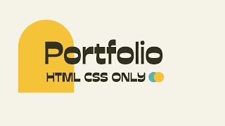 Portfolio Website using HTML CSS Only|| Portfolio Website || HTML CSS Basic || Part 1 || Techie Wolf