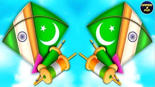 India vs Pakistan Kite Flying - Patang wala game (Navratri Special) screenshot 4