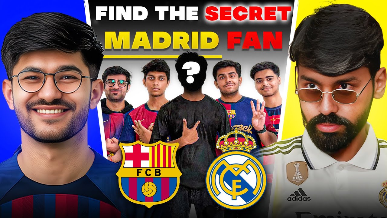 5 Barca Fans vs 1 SECRET Real Madrid Fan | CHAOS CLUB