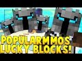 POPULARMMOS LUCKY BLOCK MOD CHALLENGE (Minecrafter Mod) | Minecraft - YouTuber Block Mod | JeromeASF